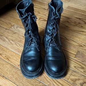 Kids, Zara leather boots, size 34 (us size 2)